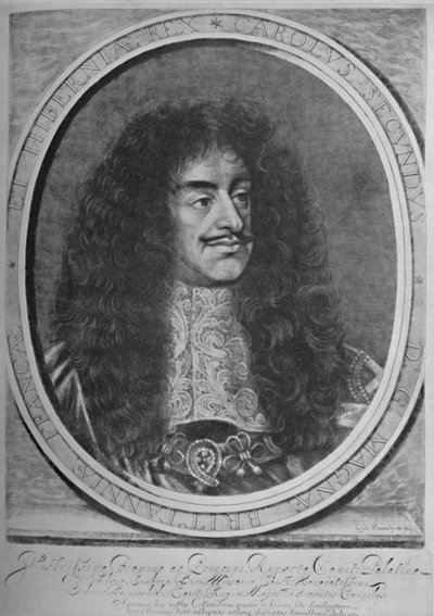 Portrait of Charles II by William Sherwin