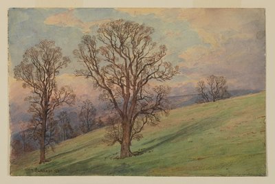 Study of Landscape, Chester County, PA by William Trost Richards