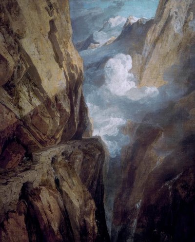 The St. Gotthard Pass by Joseph Mallord William Turner