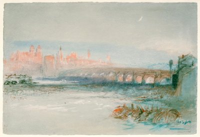 Regensburg seen from across the Danube by Joseph Mallord William Turner