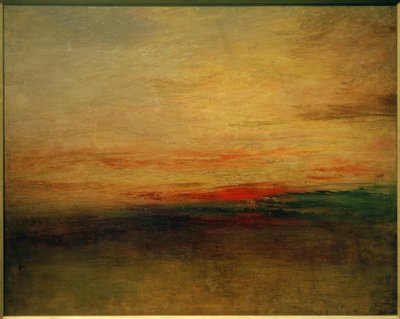 Sunset(?) by Joseph Mallord William Turner