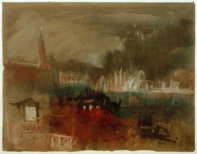 Venice: Fireworks on the Molo by Joseph Mallord William Turner