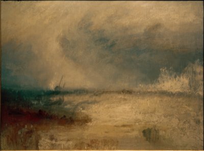 Waves Breaking on a Coast by Joseph Mallord William Turner