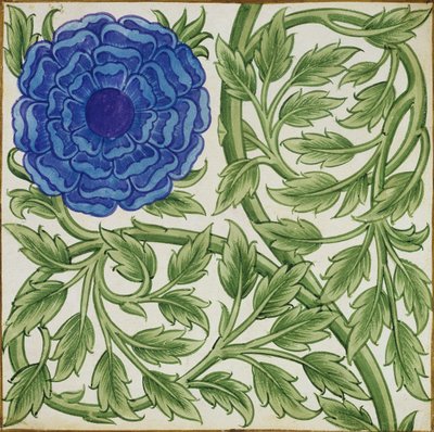 Plant with a Blue Flower by William de Morgan