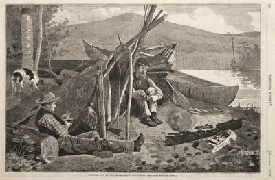Camping Out in the Adirondack Mountains by Winslow Homer