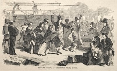 Emigrant Arrival at Constitution Wharf, Boston, 1857 by Winslow Homer