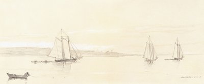 Fishing Fleet at Gloucester by Winslow Homer