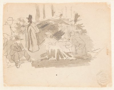 Soldiers Camping by Winslow Homer