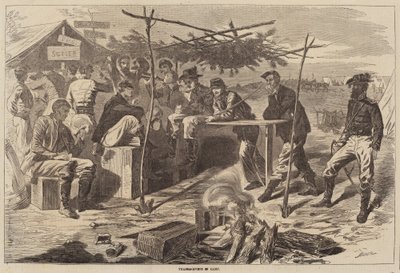 Thanksgiving in Camp by Winslow Homer