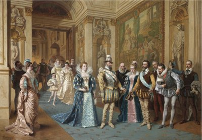 Henry IV and Marie de Médicis by Wladyslaw Bakalowicz