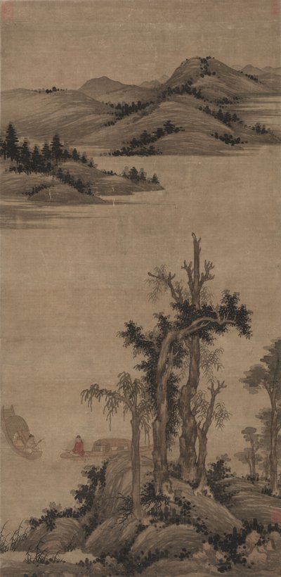 Fishermen-Hermits in Stream and Mountain by Wu Zhen