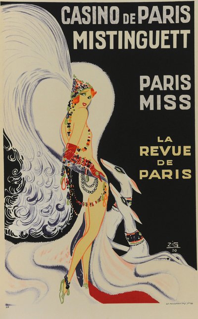 Casino de Paris. Mistinguett. Paris Miss by Zig