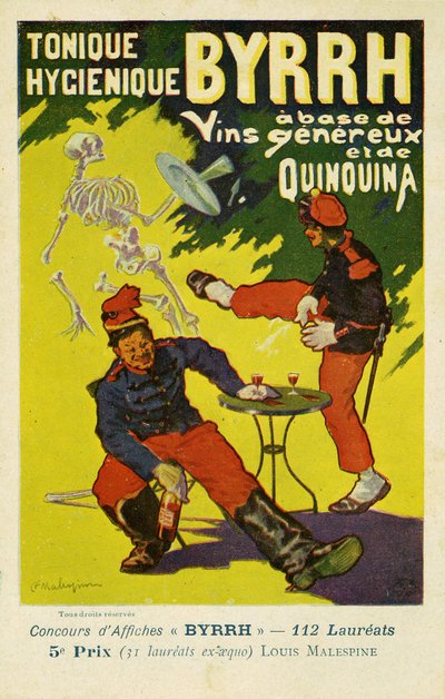 Byrrh Tonic Hygienic versus absinthe, c 1903 by Frederick (attr. to) Barnard