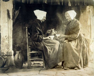 Women having tea, c 1900 by Frederick (attr. to) Barnard