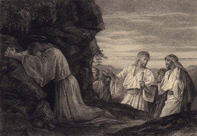 Jesus in Prayer by after Albert Robida