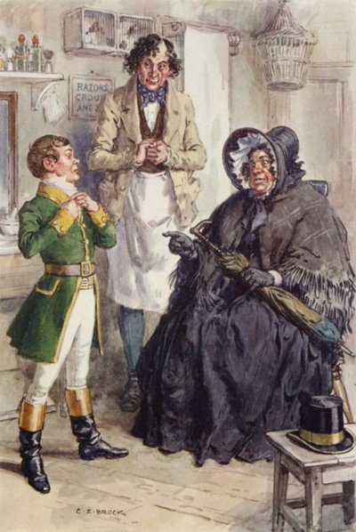 Illustration for Martin Chuzzlewit by after Charles Edmund Brock