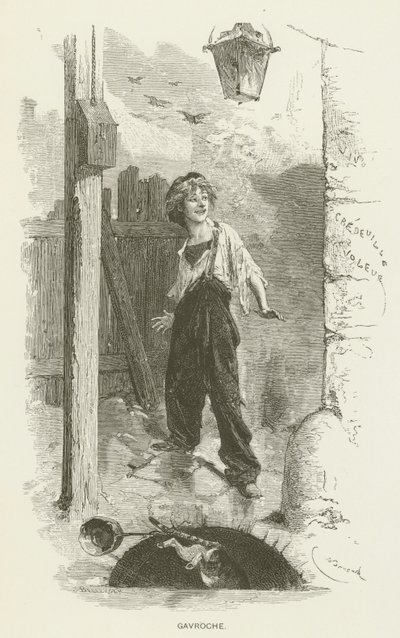 Gavroche by after Emile Antoine Bayard