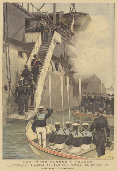 Russian Naval Squadron Visiting Toulon by after Henri Meyer