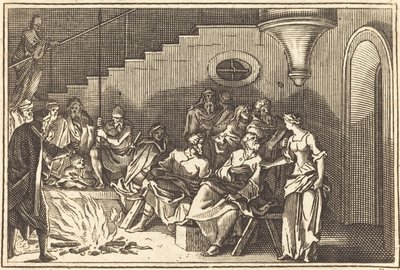 Peter Denying Christ by after Sébastien Le Clerc I