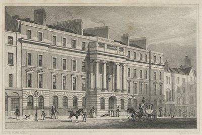 Furnivals Inn Holborn, 1825 by Thomas Hosmer after Shepherd