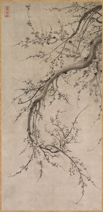 Prunus by attributed to Kano Einō