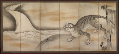Tiger by attributed to Soga Nichokuan