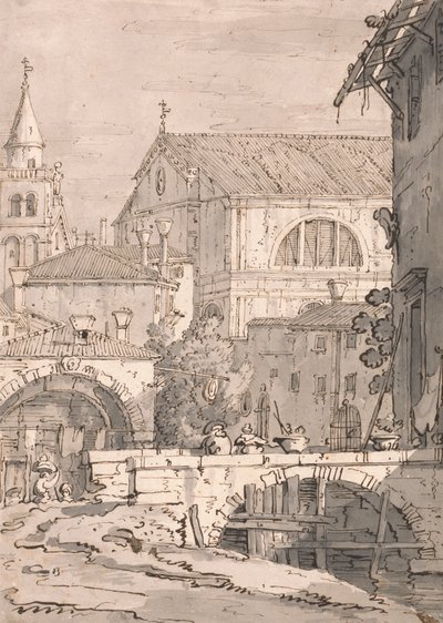 Venetian Fantasy by imitator of Canaletto