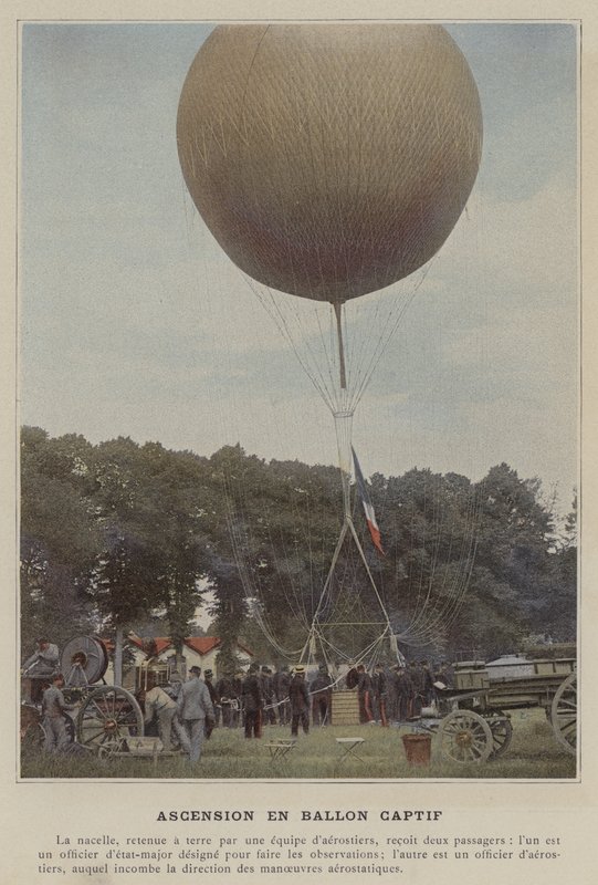 Ascent in Captive Balloon by (after) French Photographer