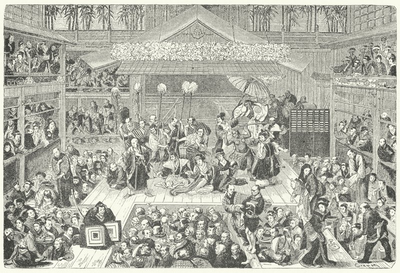 A Performance at a Japanese Theatre by German School