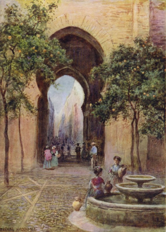 A Gate in Seville, Spain by A. Trevor Haddon