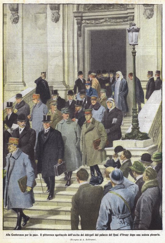 At the Peace Conference by Achille Beltrame