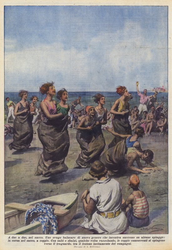 Two by two, in the sack by Achille Beltrame