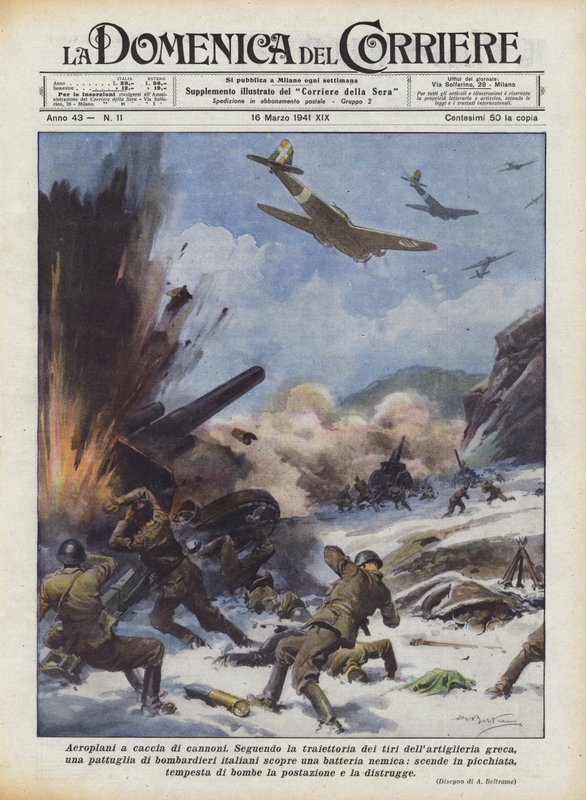Airplanes Hunting Cannons by Achille Beltrame