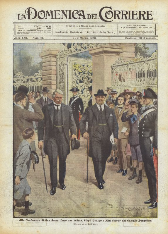 At the San Remo Conference by Achille Beltrame