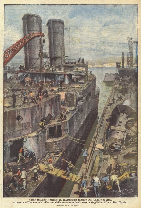 How the Colossi of German Militarism Collapse by Achille Beltrame