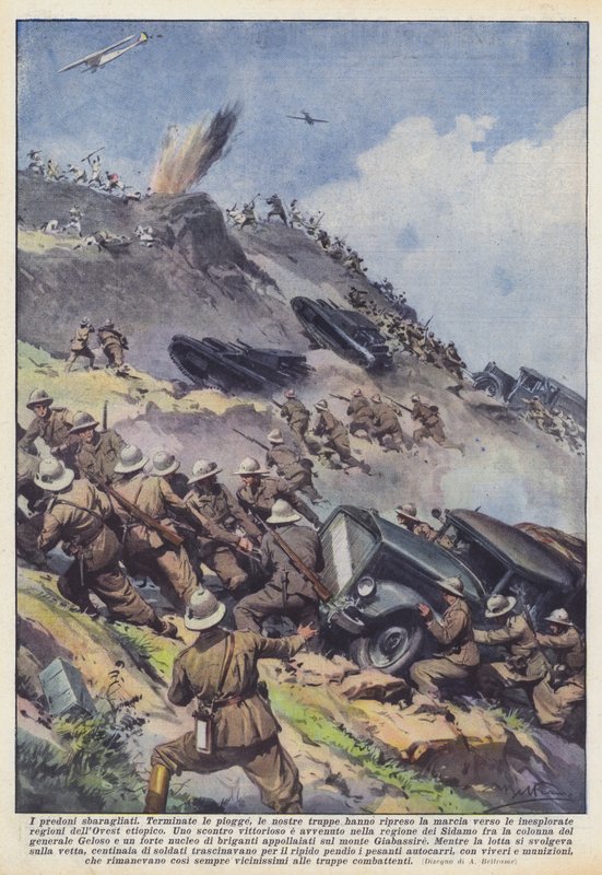 The defeated raiders by Achille Beltrame