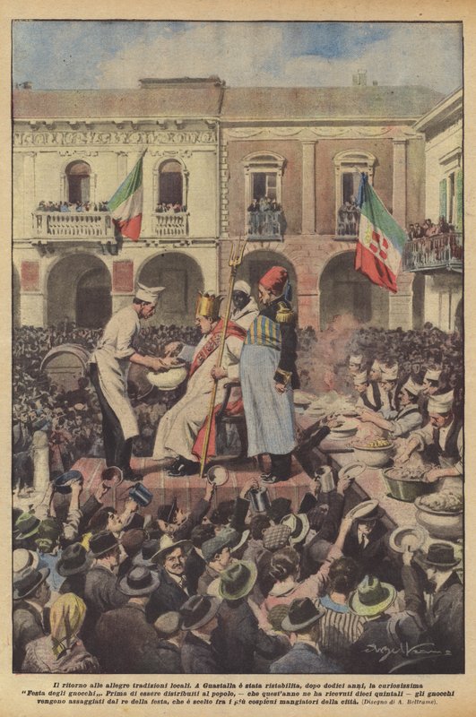 The return to cheerful local traditions by Achille Beltrame