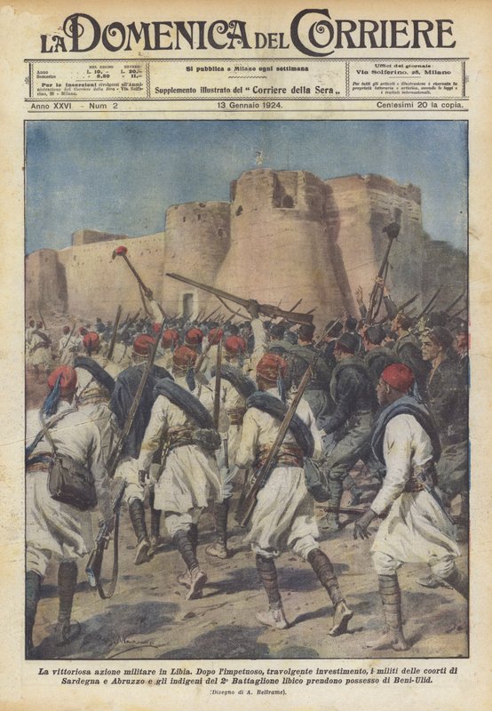 The Victorious Military Action in Libya by Achille Beltrame