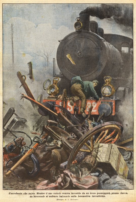 The Acrobatic Rescue by Achille Beltrame