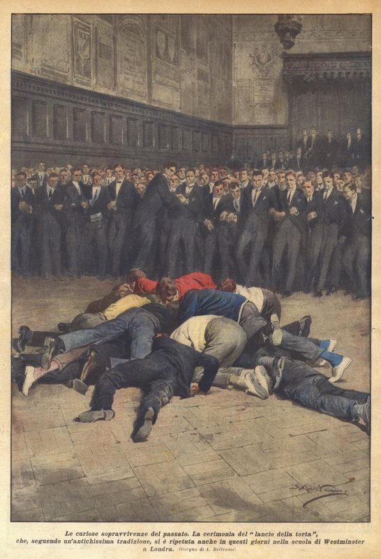 The curious survivals of the past by Achille Beltrame