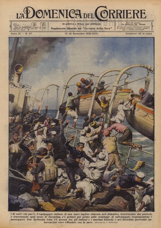 Every Man for Himself! by Achille Beltrame