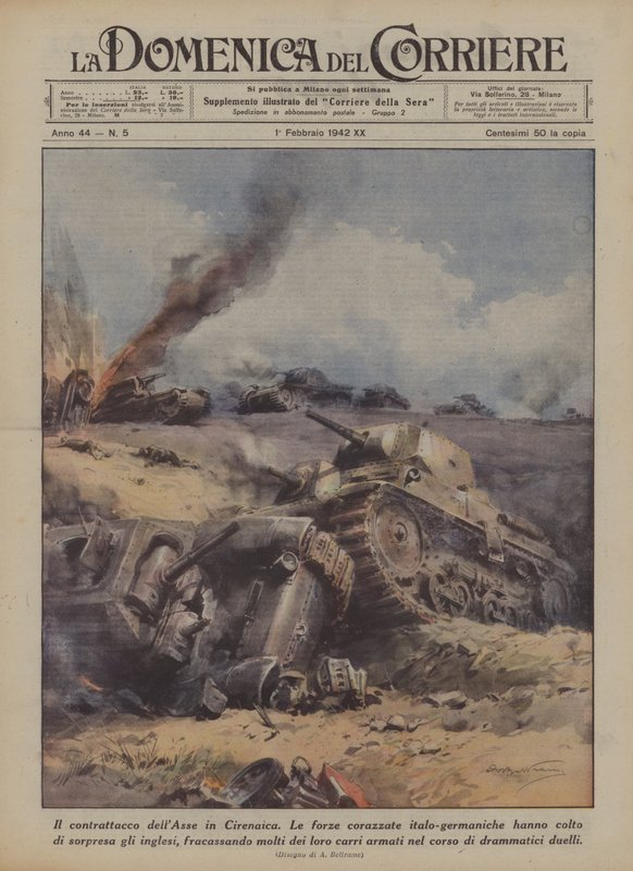 The Axis Counterattack in Cyrenaica by Achille Beltrame