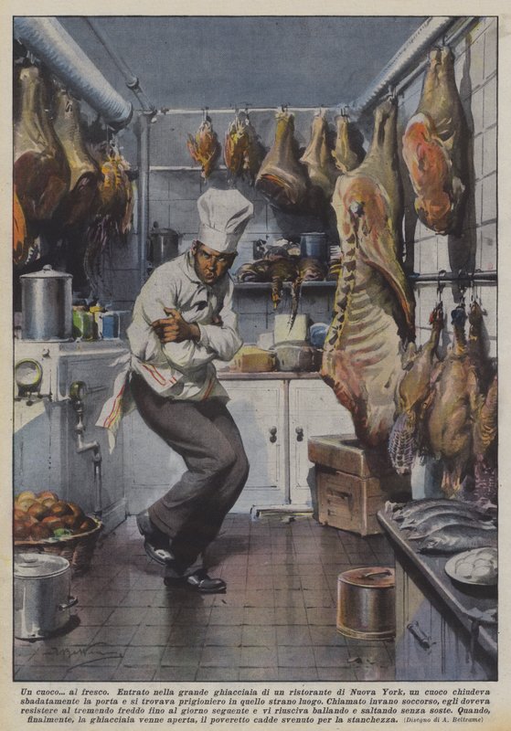 A Cook in the Cold by Achille Beltrame