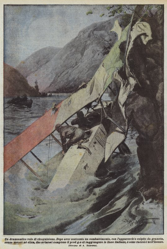A Dramatic Reconnaissance Flight by Achille Beltrame