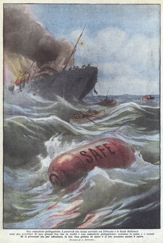 A Floating Safe by Achille Beltrame