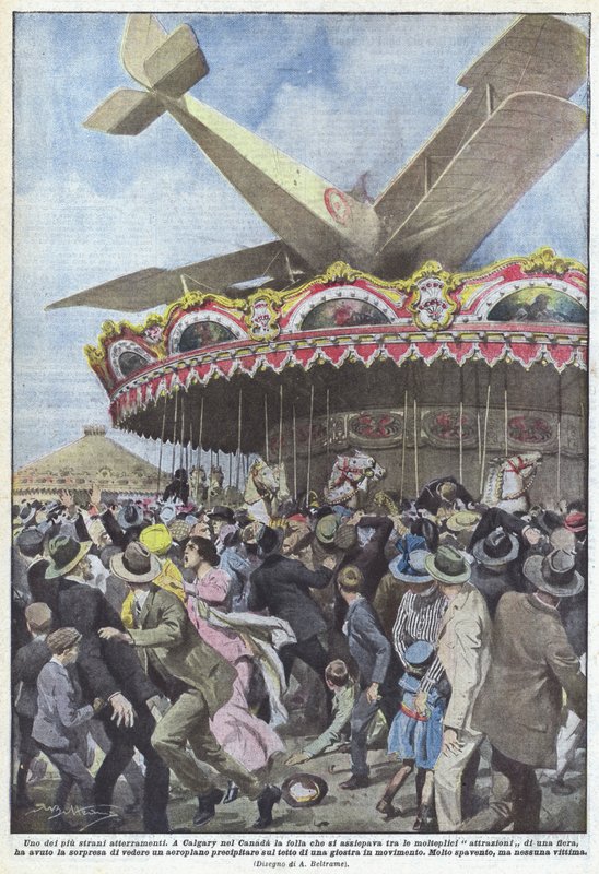 One of the Strangest Landings by Achille Beltrame