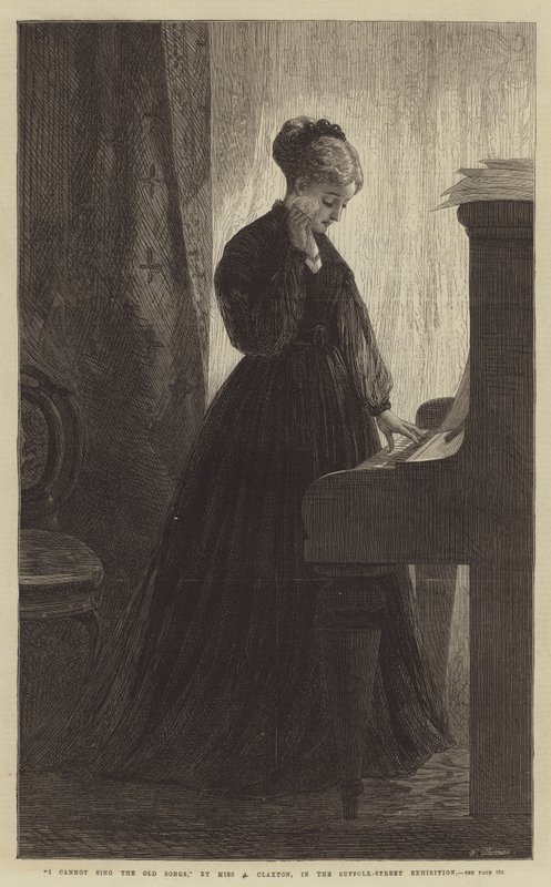 I Cannot Sing the Old Songs, in the Suffolk-Street Exhibition by Adelaide Claxton