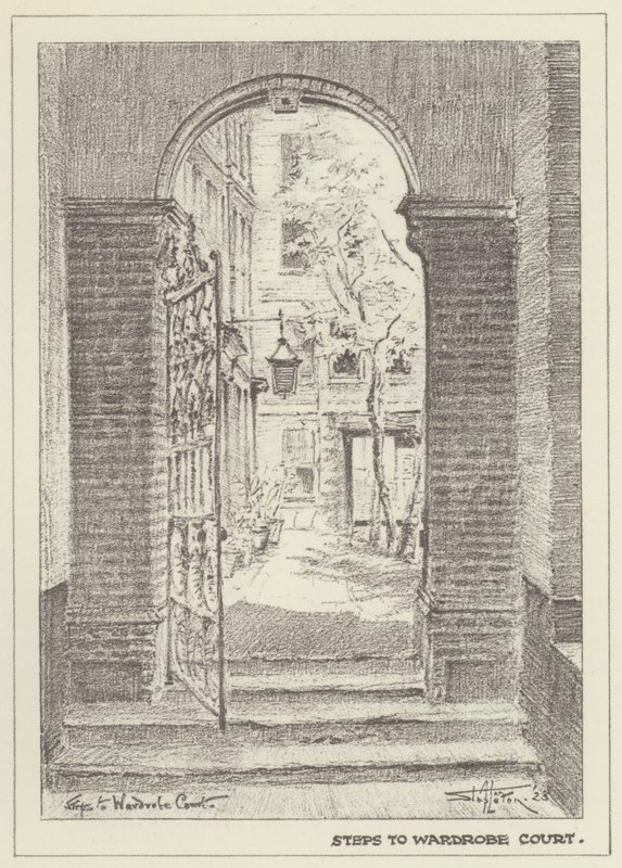 Steps to Wardrobe Court by Alan Stapleton