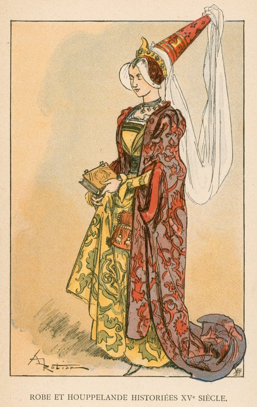 Robe et Houppelande Historiees 15th Century by Albert Robida