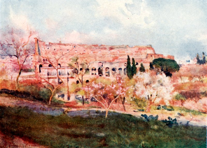 The Colosseum on a Spring Day by Alberto Pisa
